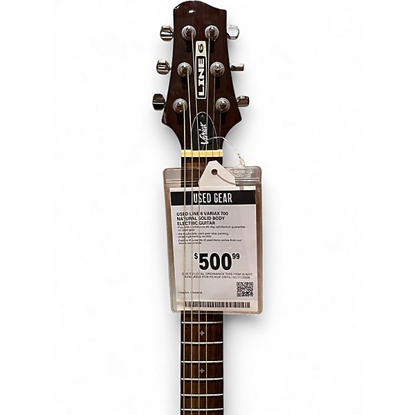 Used Line 6 Variax 700 Natural Solid Body Electric Guitar