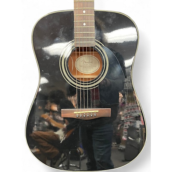 Used Fender DG11E Black Acoustic Electric Guitar