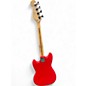 Used Squier bronco bass Candy Apple Red Electric Bass Guitar