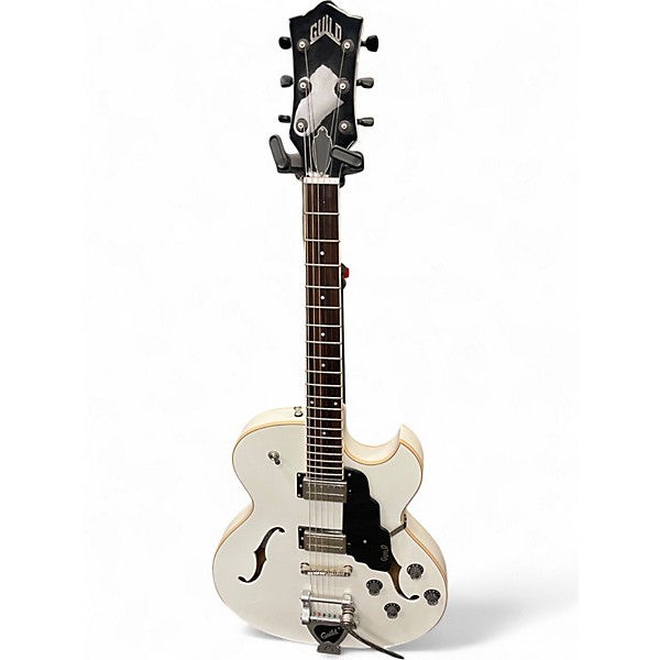 Used Guild Starfire White Hollow Body Electric Guitar