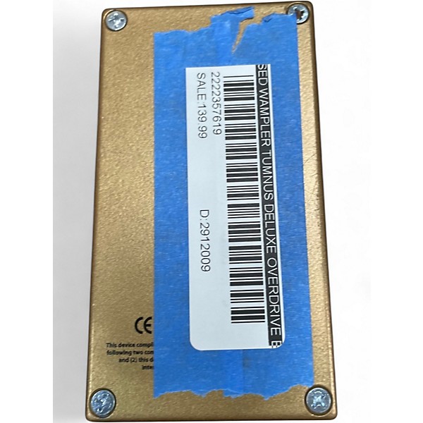 Used Wampler Tumnus Deluxe Overdrive Effect Pedal