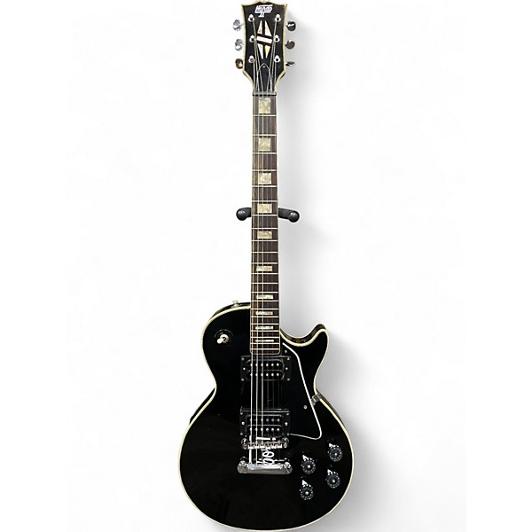 Used Hondo LP Hondo II Black Solid Body Electric Guitar