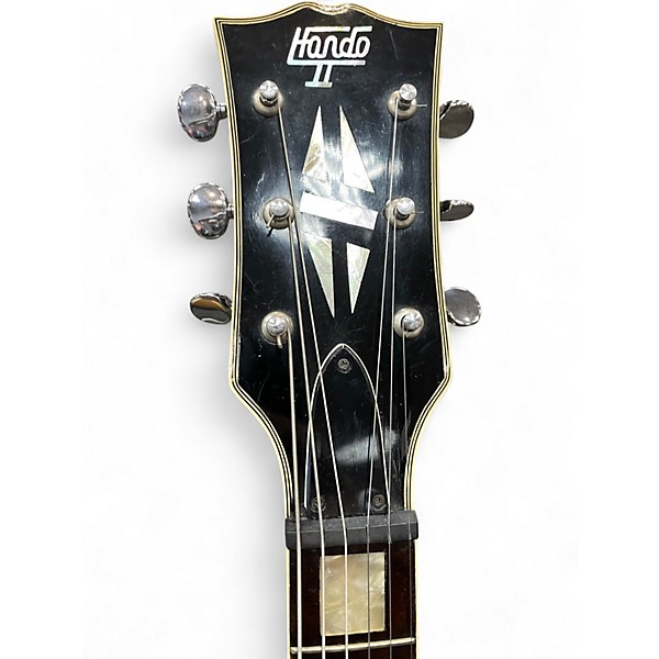 Used Hondo LP Hondo II Black Solid Body Electric Guitar