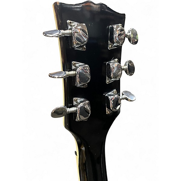 Used Hondo LP Hondo II Black Solid Body Electric Guitar