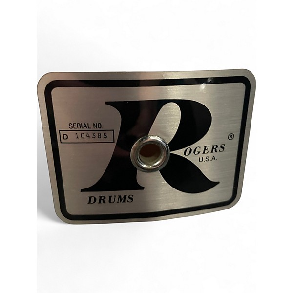 Used 1970s Rogers 4 Piece BIG R White Drum Kit