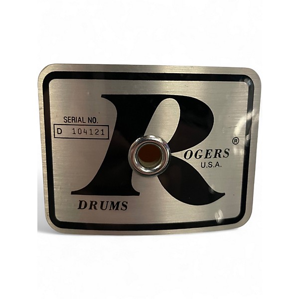 Used 1970s Rogers 4 Piece BIG R White Drum Kit