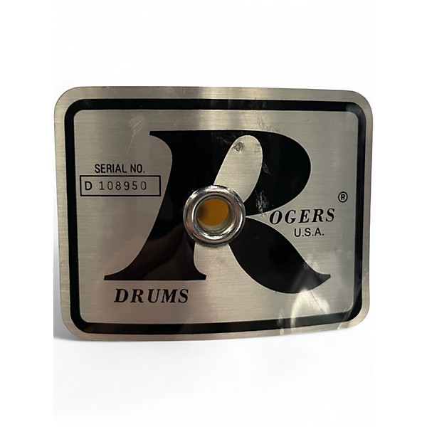 Used 1970s Rogers 4 Piece BIG R White Drum Kit