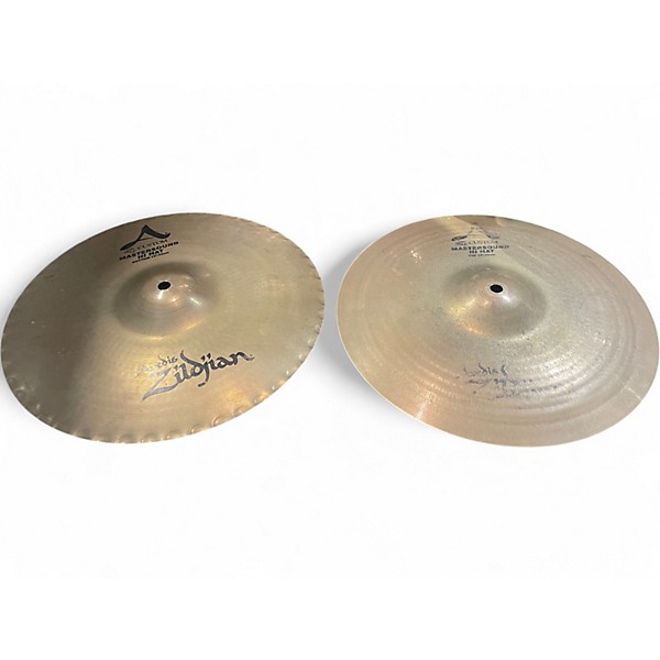 Used Zildjian 13in A Custom Mastersound Hi Hat Pair Cymbal
