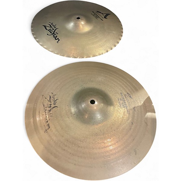 Used Zildjian 13in A Custom Mastersound Hi Hat Pair Cymbal