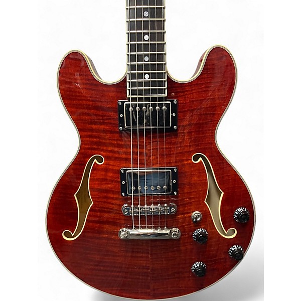 Used Eastman T484 Cherry Hollow Body Electric Guitar