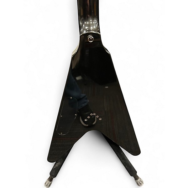 Used Epiphone Dave Mustaine Signature Flying V Custom Black Solid Body Electric Guitar