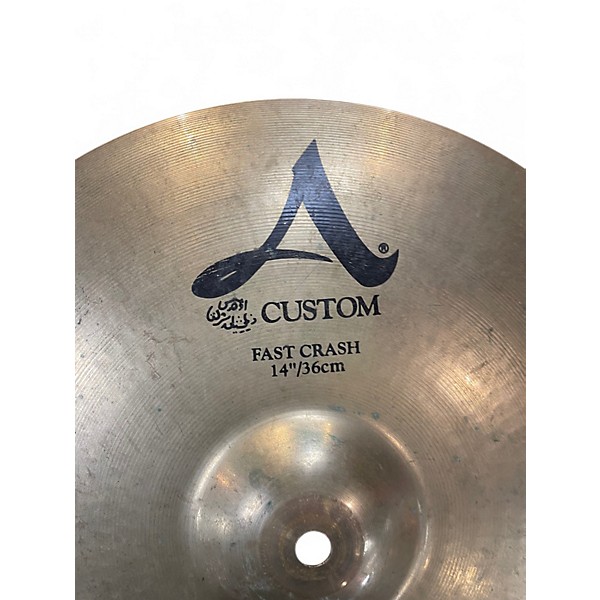 Used Zildjian 14in A Custom Fast Crash Cymbal