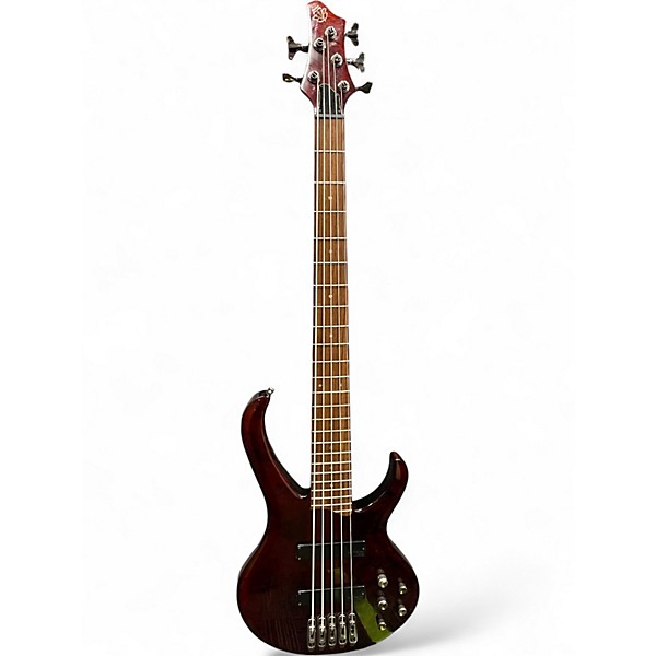 Used Ibanez BTB775PB 5 String Blackberry Electric Bass Guitar