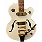 Used Epiphone Wildkat Pearl White Hollow Body Electric Guitar