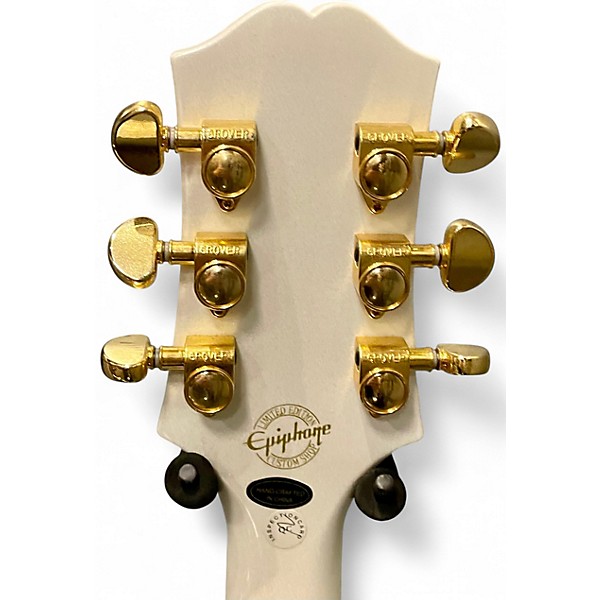 Used Epiphone Wildkat Pearl White Hollow Body Electric Guitar
