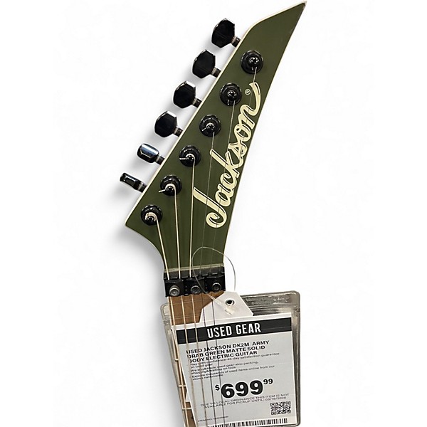 Used Jackson DK2M  ARMY DRAB GREEN MATTE Solid Body Electric Guitar