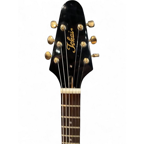 Used Tokai Flying V Korina Black Solid Body Electric Guitar