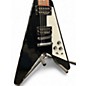 Used Gibson 70s Flying V Black and White Solid Body Electric Guitar