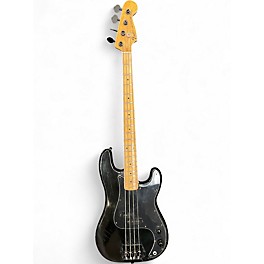 Vintage 1977 Fender Standard Precision Bass Black Electric Bass Guitar