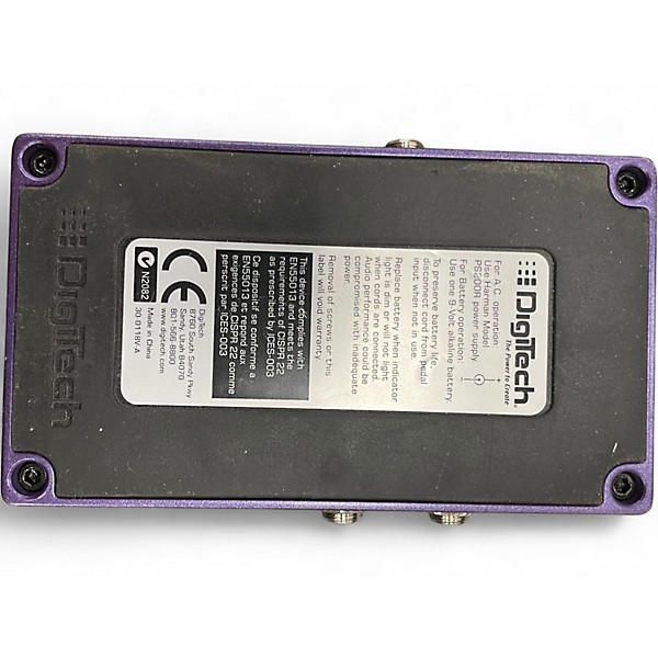 Used DigiTech XTF Turbo Flanger Effect Pedal