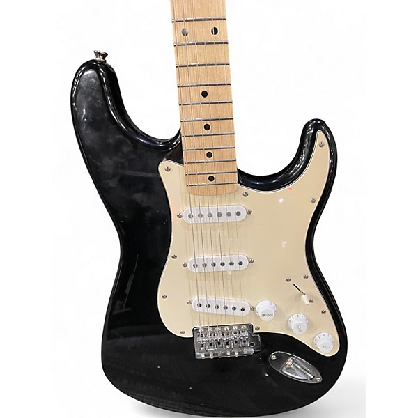 Used Squier Affinity Stratocaster Black Solid Body Electric Guitar