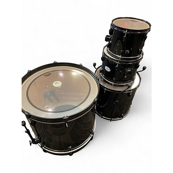 Used Pearl 5 Piece Soundcheck Black Drum Kit