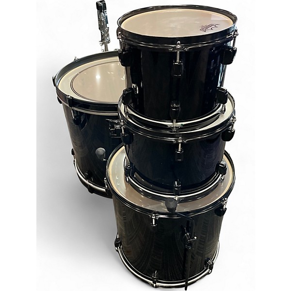 Used Pearl 5 Piece Soundcheck Black Drum Kit