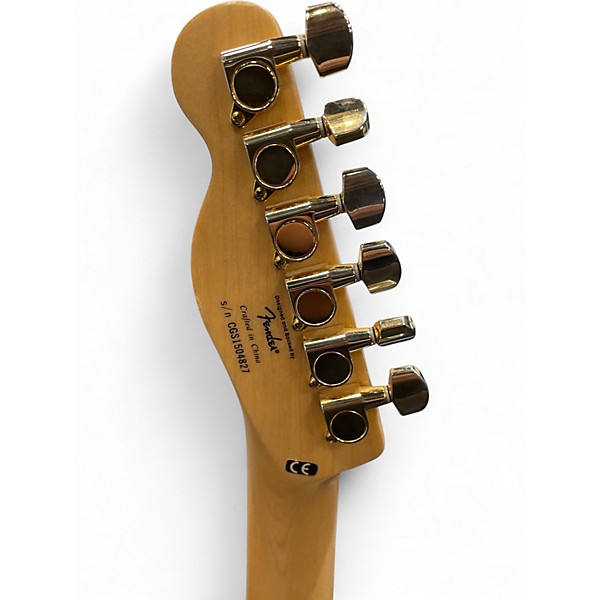 Used Squier J5 TELECASTER Aztec Gold Solid Body Electric Guitar