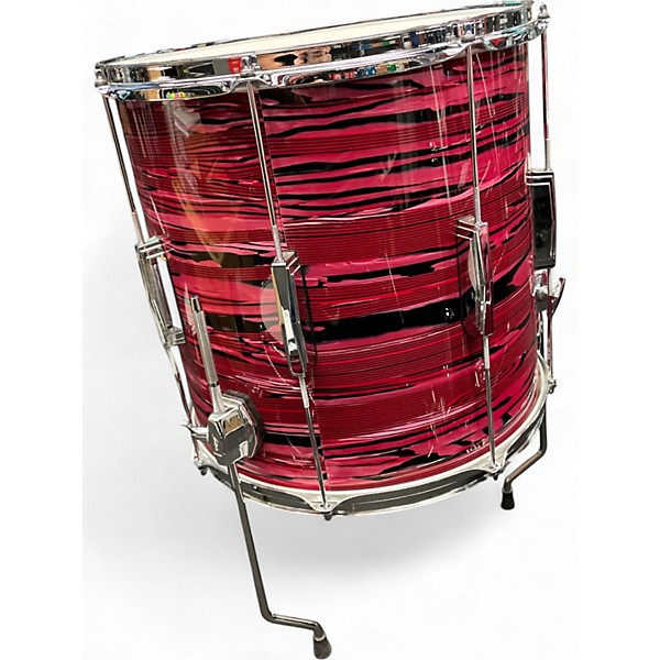 Used Ludwig 4 Piece Clubdate Ruby Strata Drum Kit