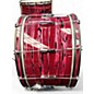 Used Ludwig 4 Piece Clubdate Ruby Strata Drum Kit