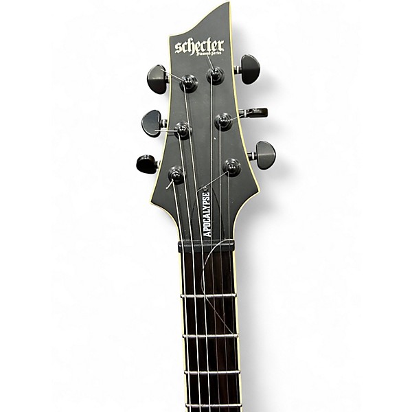 Used Schecter Guitar Research C1 Apocalypse CARBON BLACK Solid Body Electric Guitar
