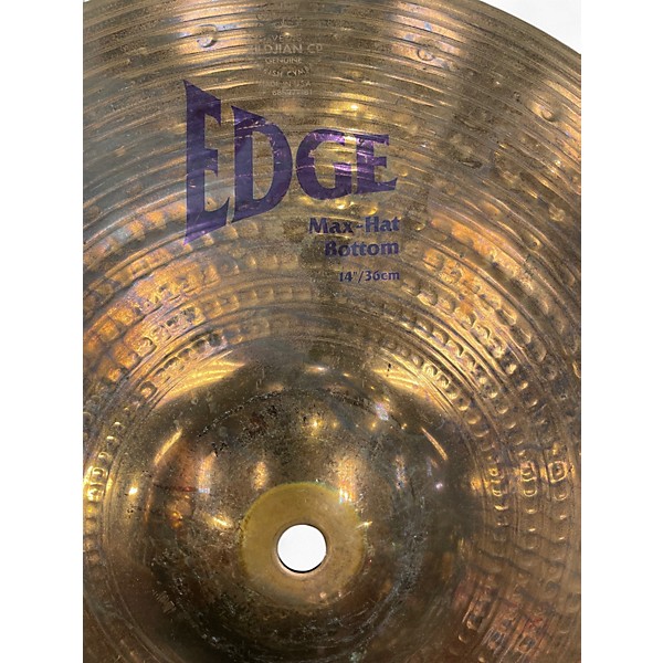 Used Zildjian 14in Edge Max Hi Hat Pair Cymbal