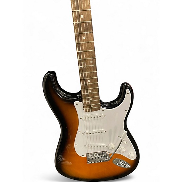 Used 2021 Squier Affinity Stratocaster 2 Tone Sunburst Solid Body Electric Guitar