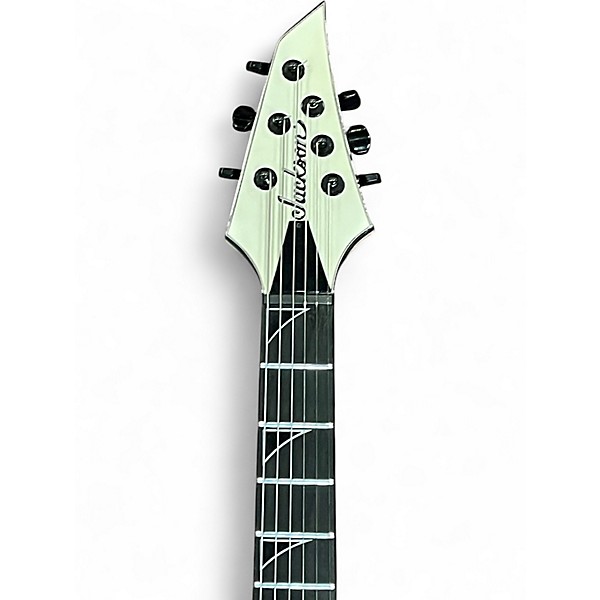 Used Jackson Pro Series Monarkh SCQ Black and White Solid Body Electric Guitar
