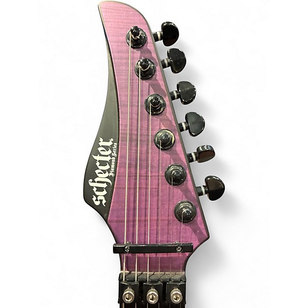 Used Schecter BANSHEE GT FR SATIN TRANS PURPLE Solid Body Electric Guitar