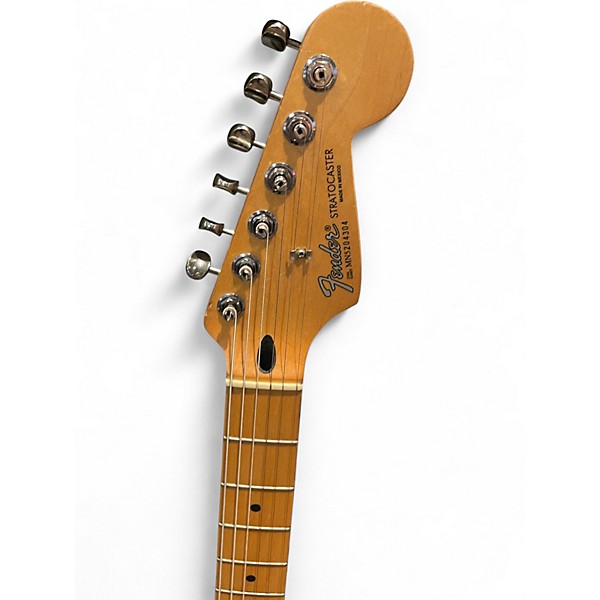 Used Fender Standard Stratocaster Black Solid Body Electric Guitar