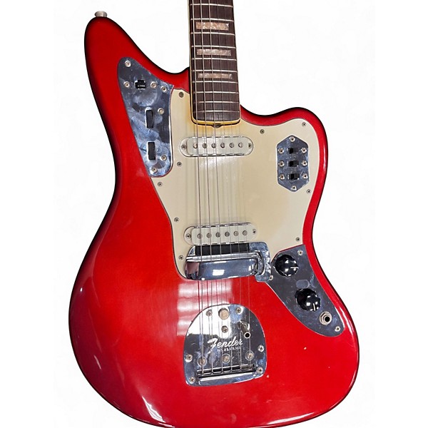 Vintage 1969 Fender Jaguar Candy Apple Red Solid Body Electric Guitar