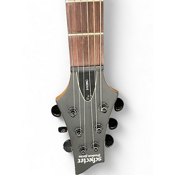 Used Schecter Guitar Research Omen 6 Satin Walnut Solid Body Electric Guitar