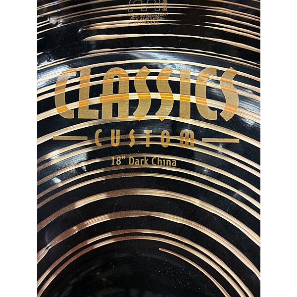 Used MEINL 18in CLASSIC CUSTOM DARK CHINA Cymbal