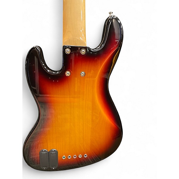 Used Bass Mods K534 3 Tone Sunburst Electric Bass Guitar