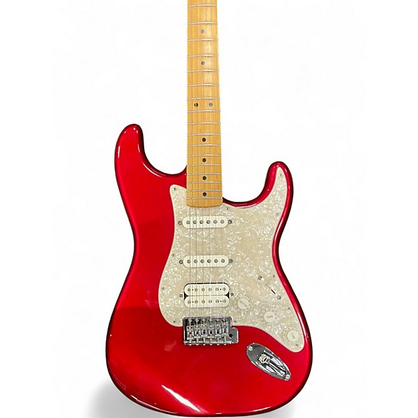 Used Fender Standard Stratocaster HSS Candy Apple Red Solid Body Electric Guitar