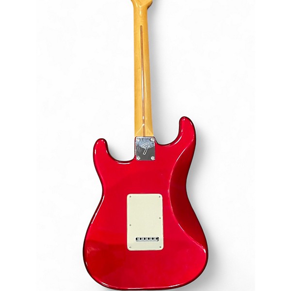 Used Fender Standard Stratocaster HSS Candy Apple Red Solid Body Electric Guitar