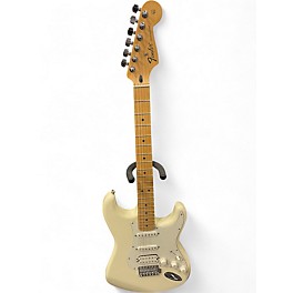 Used Fender Standard Stratocaster HSS Olympic White Solid Body Electric Guitar