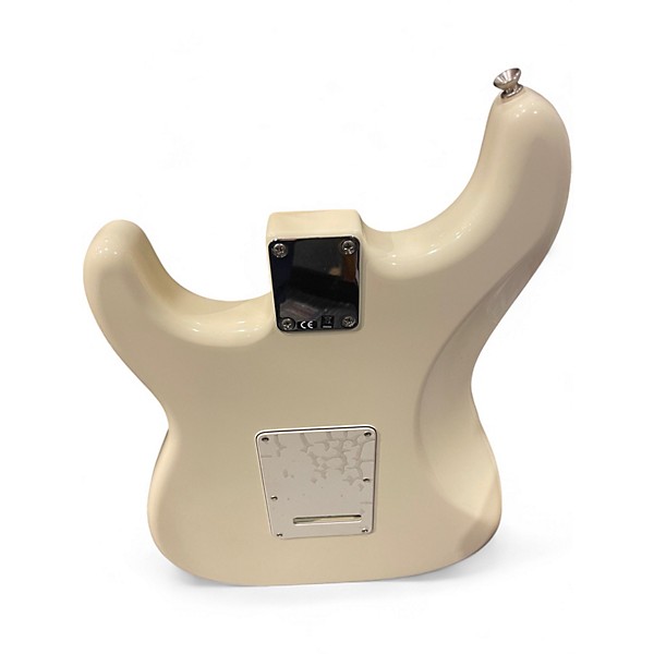 Used Fender Standard Stratocaster HSS Olympic White Solid Body Electric Guitar