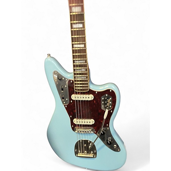 Used Squier CLASSIC VIBE JAGUAR CYAN Solid Body Electric Guitar