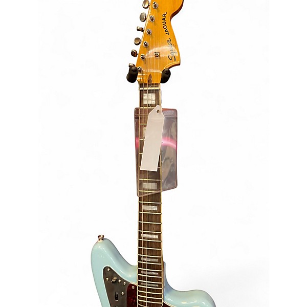 Used Squier CLASSIC VIBE JAGUAR CYAN Solid Body Electric Guitar