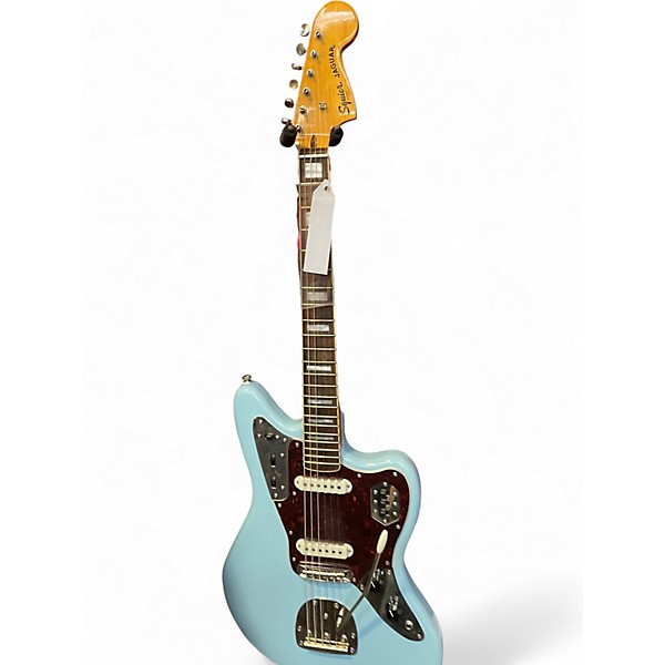 Used Squier CLASSIC VIBE JAGUAR CYAN Solid Body Electric Guitar