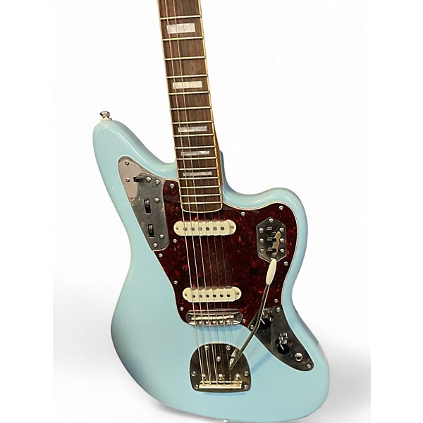 Used Squier CLASSIC VIBE JAGUAR CYAN Solid Body Electric Guitar