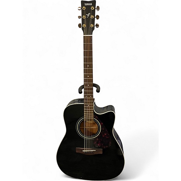 Used Yamaha FX335C Black Acoustic Electric Guitar