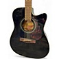 Used Yamaha FX335C Black Acoustic Electric Guitar